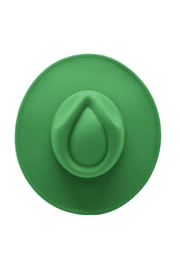Wide Brim Vegan Felt Rancher Hat - Women, Men, and Kids Fedora Style with Adjustable Inner Drawstring
