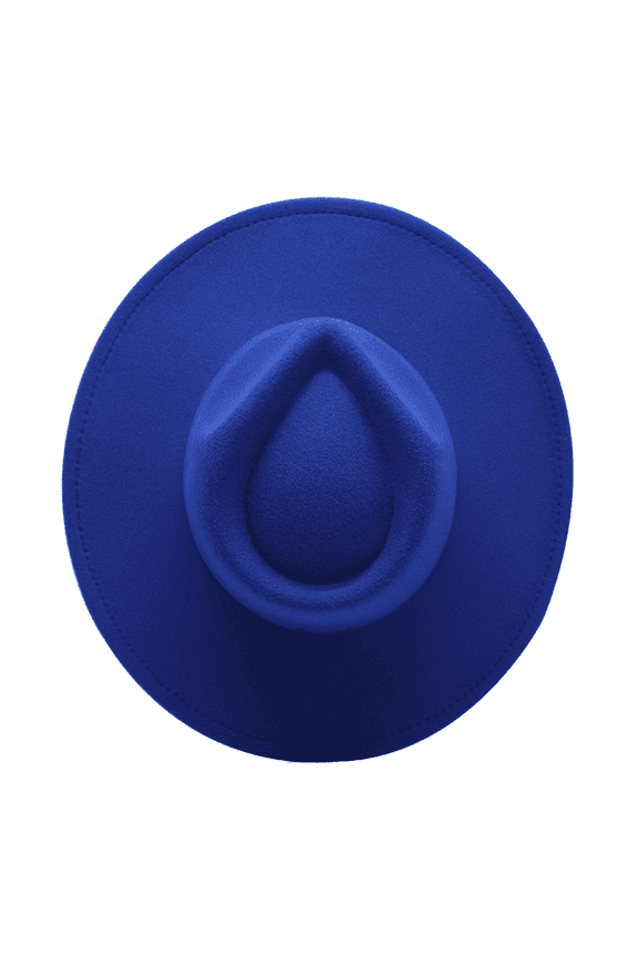 Wide Brim Vegan Felt Rancher Hat - Women, Men, and Kids Fedora Style with Adjustable Inner Drawstring