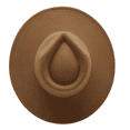 thumbnail image 1 of Wide Brim Vegan Felt Rancher Hat - Women, Men, and Kids Fedora Style with Adjustable Inner Drawstring, 1 of 4