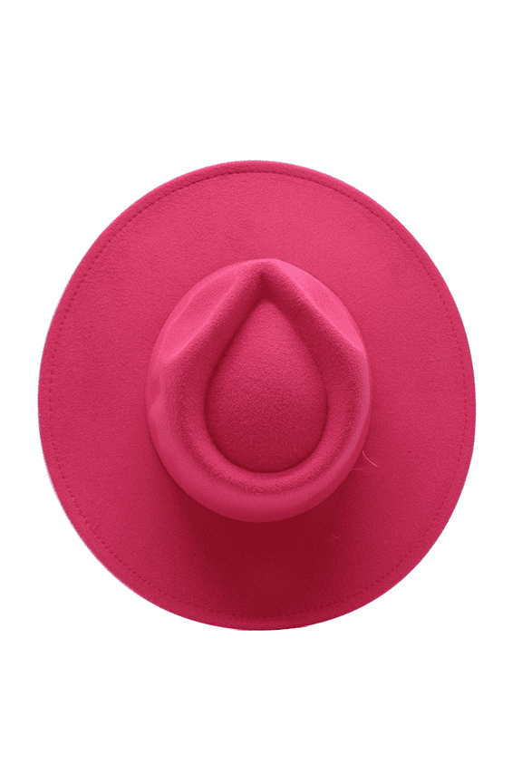 Wide Brim Vegan Felt Rancher Hat - Women, Men, and Kids Fedora Style with Adjustable Inner Drawstring