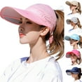 thumbnail image 1 of Wide Brim Visor Hat for Women Golf Visor Cap Sun Protection Hat for Beach Garden Tennis Running Sunshade Hat, 1 of 5