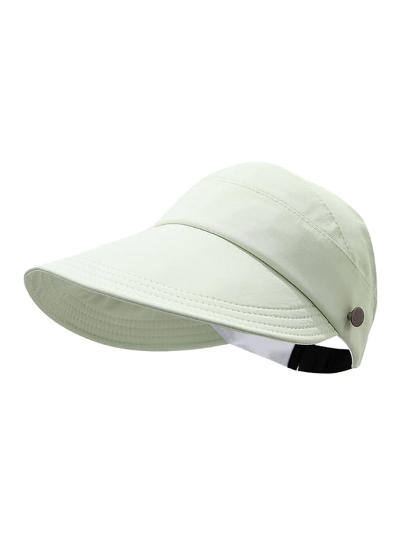 Wide Brim Visor For Women Empty Top Wide Brim Adjustable Sun Visors For Women Summer Sun Beach Hats Ski Gaiter Women over Head Srb4 Snowmobile Head Sock Freezer Boots Game Worn Skis for Men Half Face