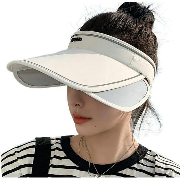 Wide-Brimmed Sun Visor Summer Straw Hats for Women Sun Hat for Women Open-top UV Protection Sunscreen Cap Womens Beach Hats