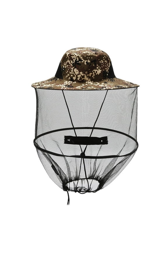 Wide Brims Insectproof Mesh Hat Multiple Camouflage Color AntiMosquito Sun Hat