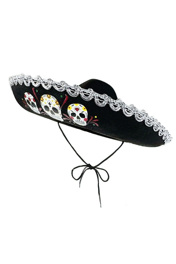 Wide Brims Mexico Hat for Children Unisex Festival DiaDe Muertos Hat Great for Everyday Wear and Special Occasion