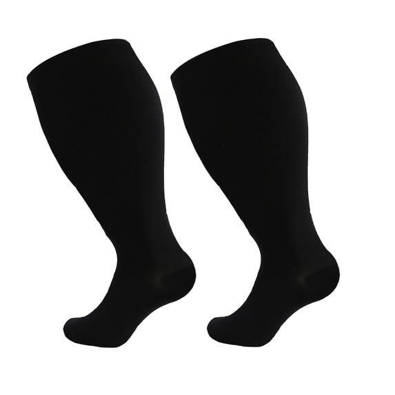 Wide Calf Compression Socks For Women And Men Circulation Plus Size Knee High Support Stockings