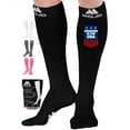 thumbnail image 1 of Wide Calf Mojo Compression Knee High for Women & Men 20-30mmHg Black, 4X-Large, 1 of 10