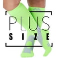 thumbnail image 1 of Wide Calf Mojo Men and Womens Compression Stockings 20-30mmHg - Neon Green, 4XL, 1 of 7