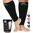thumbnail image 1 of Wide Calf Mojo Unisex Footless Compression Socks 20-30mmHg - Black, 3X-Large, 1 of 8