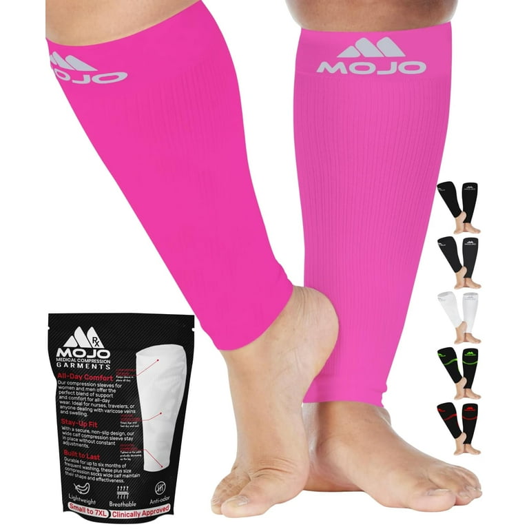 Mojo Medical Grade Support Stockings Wide Calf, Unisex Footless