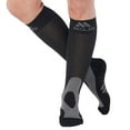thumbnail image 1 of Wide Calf Women Knee High Compression Socks 20-30mmHg by Mojo - Black, 7X-Large, 1 of 9