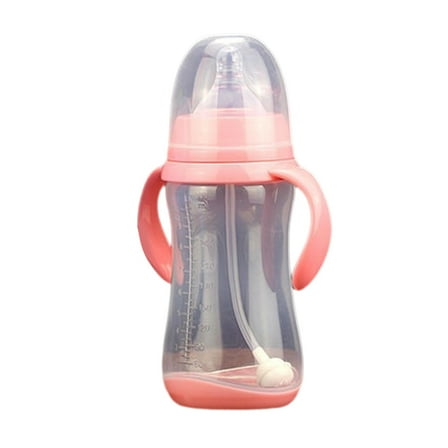 Wide Caliber Pp teen Bottle with Handle, Anti-Colic Anti-Drop Infant Feeding Bottle, Bpa-Free Plastic Bottle for Newborns & teens, 1Pc Plastic Milk Bottle