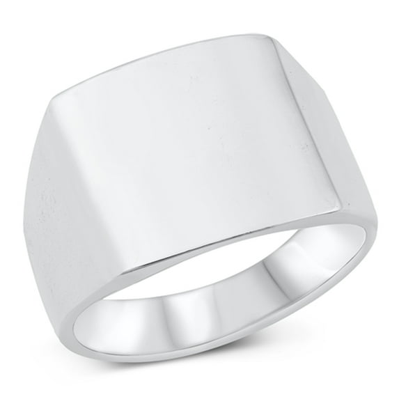 Wide Chunky Ring .925 Sterling Silver Band Jewelry Female Male Unisex Size 9