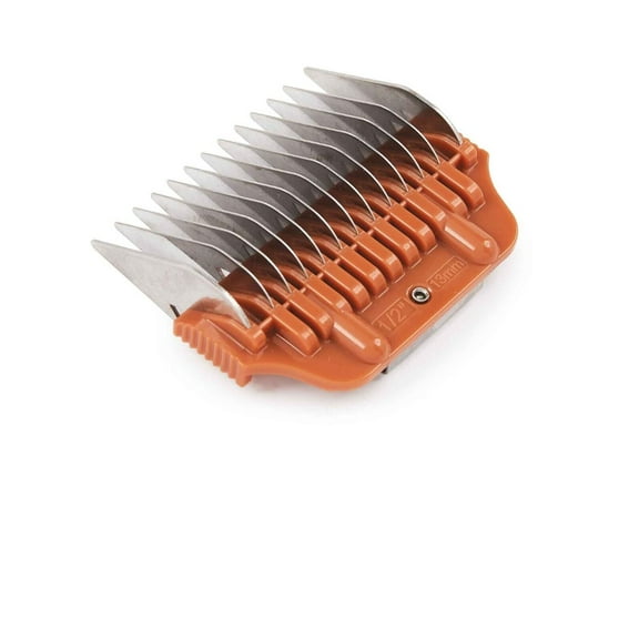 Wide Clipper Blade Grooming Comb Attachments Groom Your Dog or Cat with Ease (1/2 in, 13 mm - Orange)