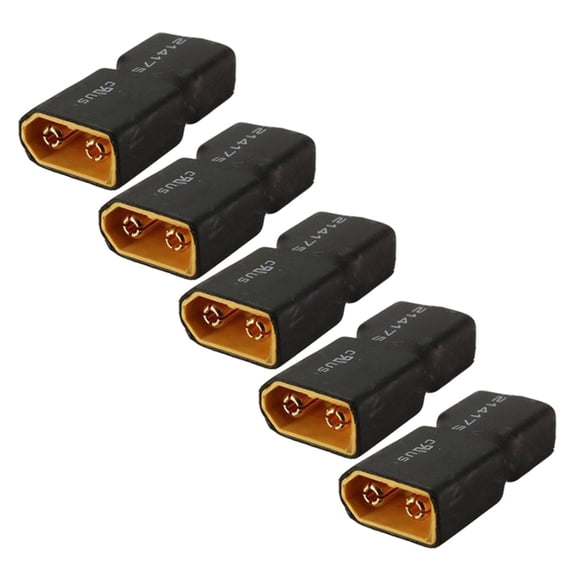 Wide Compatibility T Plug XT30 Adapters For Remote Batteries Durability Rubber Metal High Current
