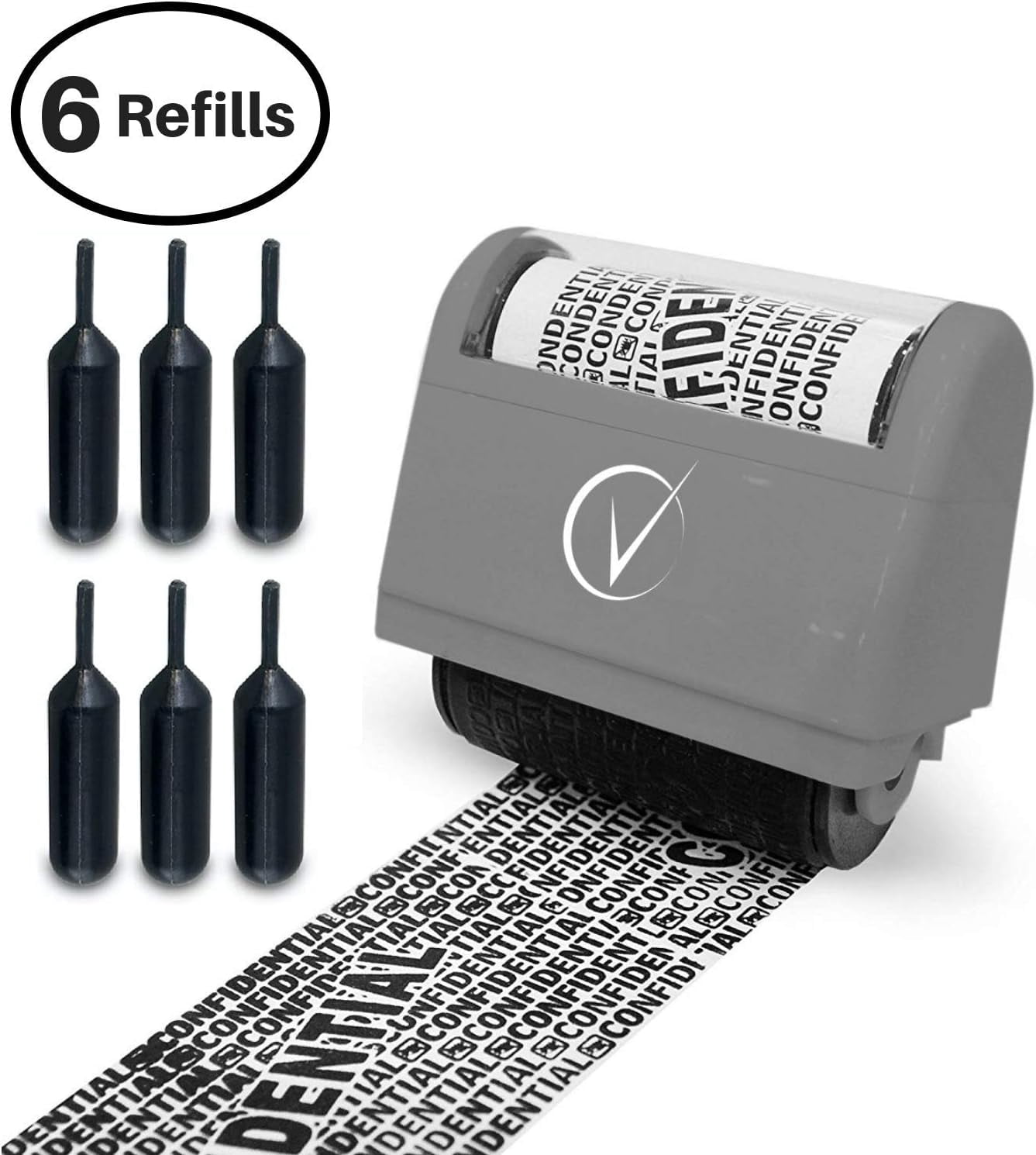 Wide Confidential Identity Theft Protection Roller Stamp, Security ...