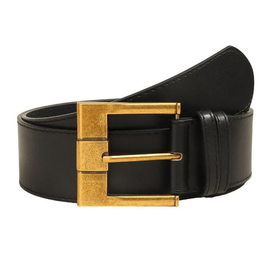 Wide Corset Belt for Women Men Unisex Fashionable PU Leather Belt Adjustable Waistband for Daily Wear Waist Decors