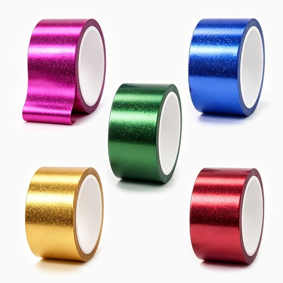 Wide Curling Ribbon Set, 5 Rolls, 2 in x 22 yd Each, Shiny Gift Wrapping Ribbon for Bows, Bouquets, Gift Baskets and Party Decorations