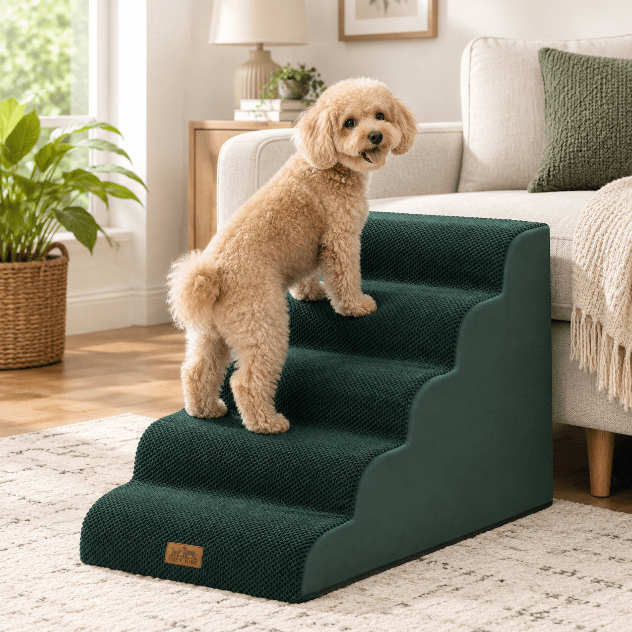 Wide Dog Stair For Small 22.6