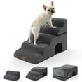 thumbnail image 1 of Wide Dog Stairs with Tunnel / 5-Step Foam Pet Ramp, 1 of 5