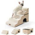 thumbnail image 1 of Wide Dog Stairs with Tunnel / 5-Step Foam Pet Ramp, 1 of 5