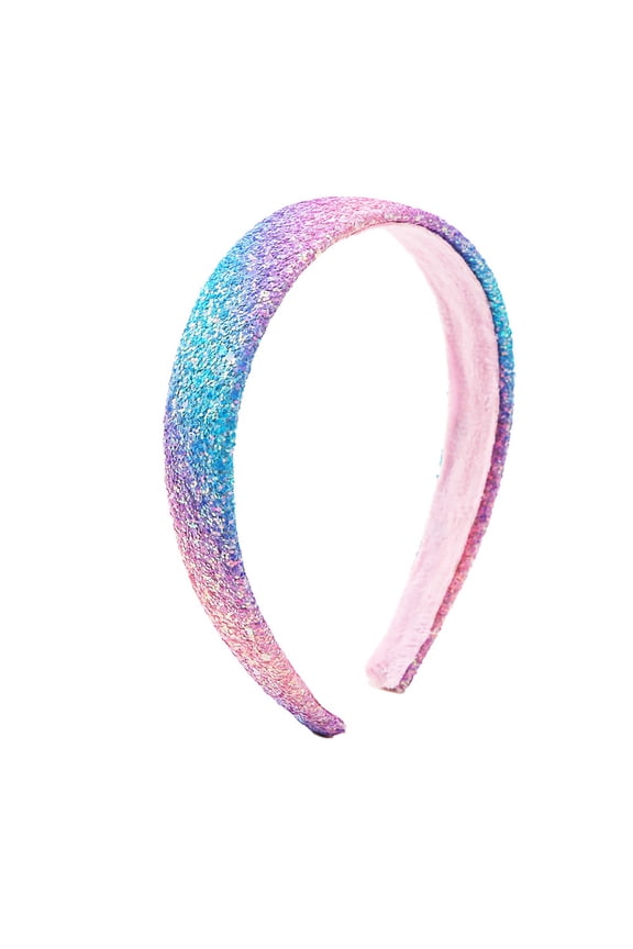 Wide Edge Fine Sparkling High Skull Headband | Wedding Headpiece, Hairstyle Decoration | Holiday Gift