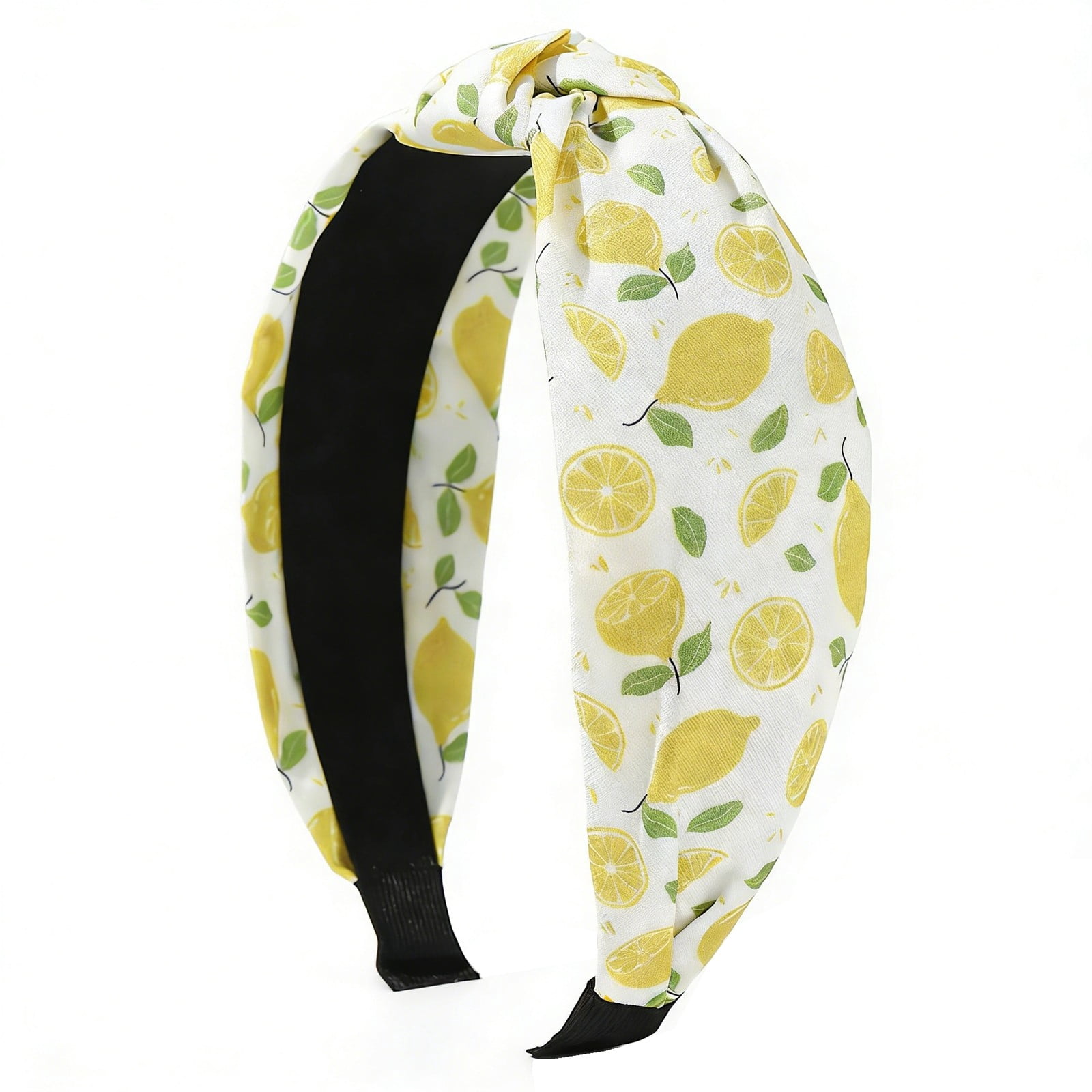 Wide Edge Knot Fruit Series Hairband With Print Fabric Cute And ...