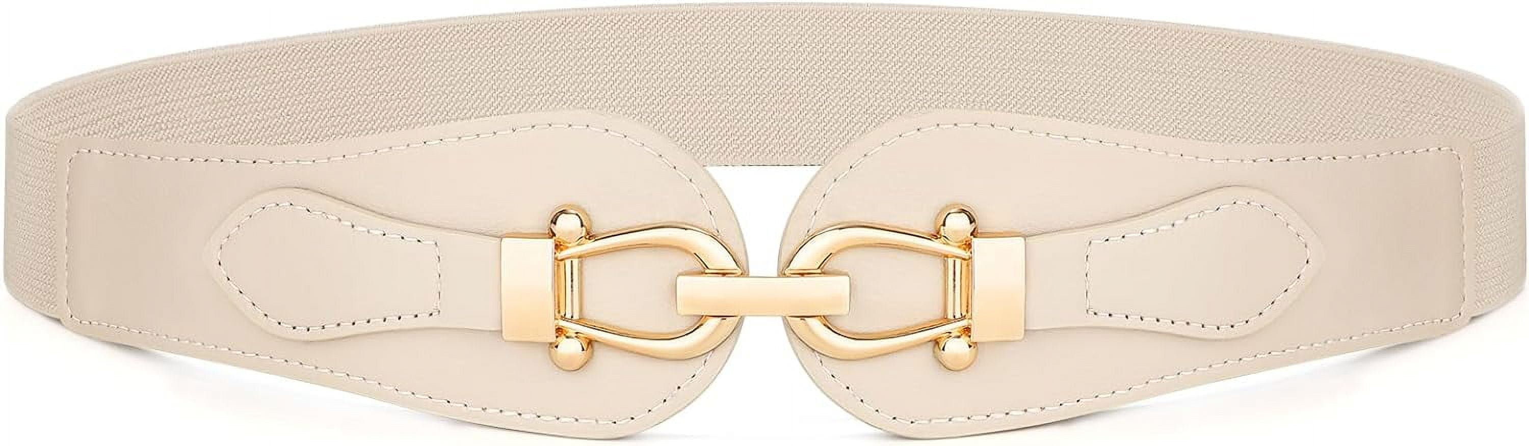 Wide Elastic Belts for Women Stretch Ladies Waist Belt with 