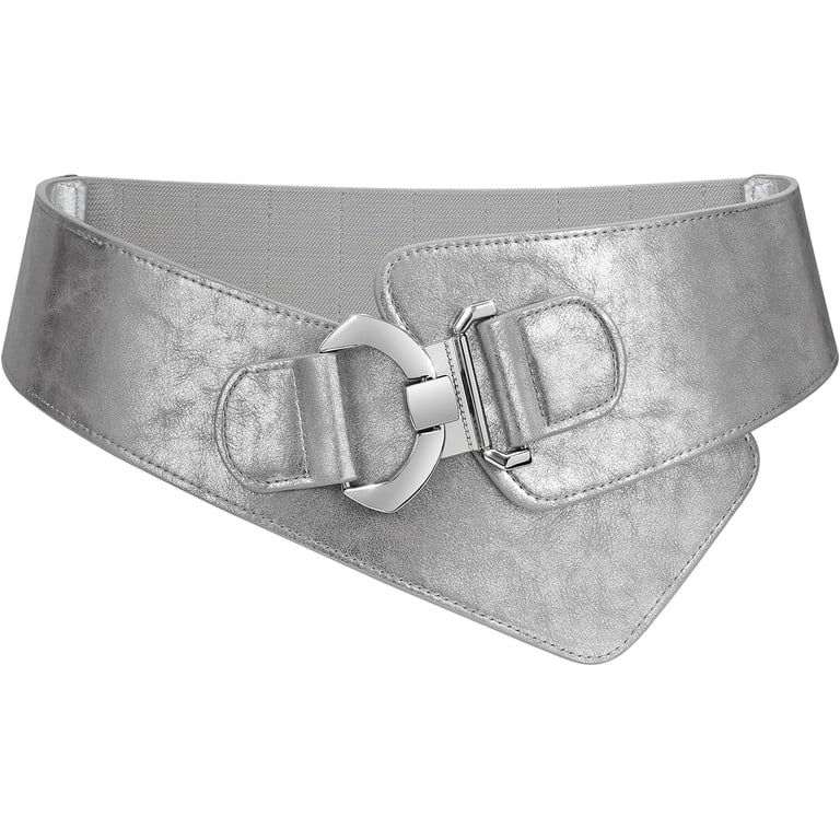 6143 Snakeskin Wide Elastic Belt For Women Dress Waist Belts Pu Leather Snakeskin Wide Elastic Belt Women main image 3