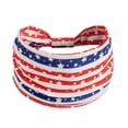 thumbnail image 1 of Wide Elastic Yoga Headband, Tie Knot Fitness Sweatband for Women & Men, Running, Workout, Independence Day & Patriotic Hair Accessory, 1 of 13