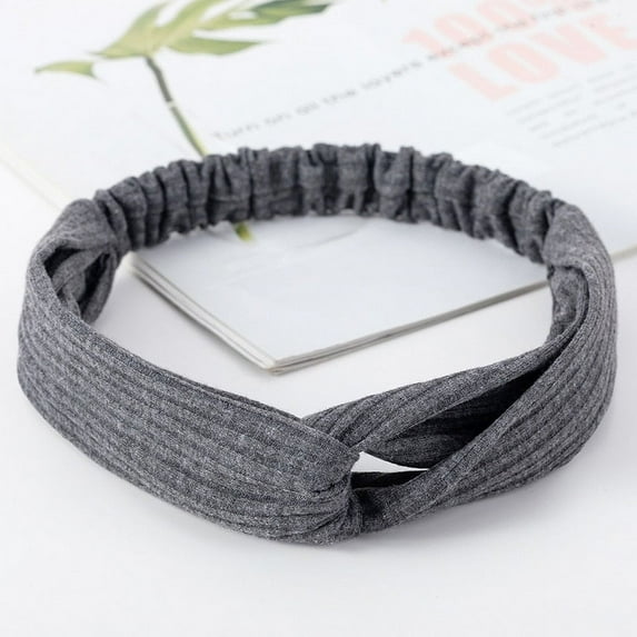 Wide Elastic Yoga/Sports Sweatband/Headband for Women and Girls in Solid Colors