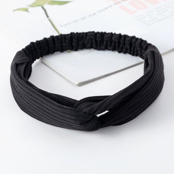 Wide Elastic Yoga/Sports Sweatband/Headband for Women and Girls in Solid Colors