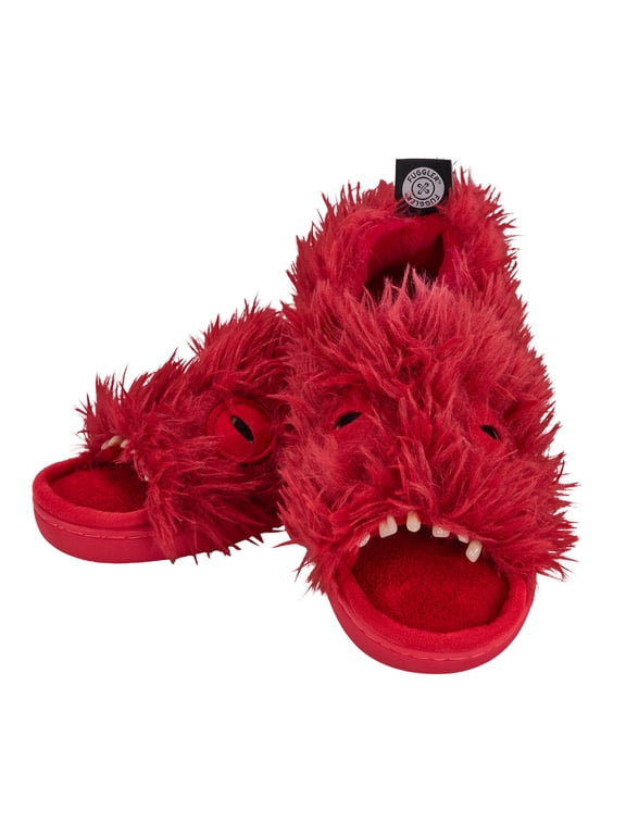 Unisex Wide Eyed Weirdo Plush Slippers