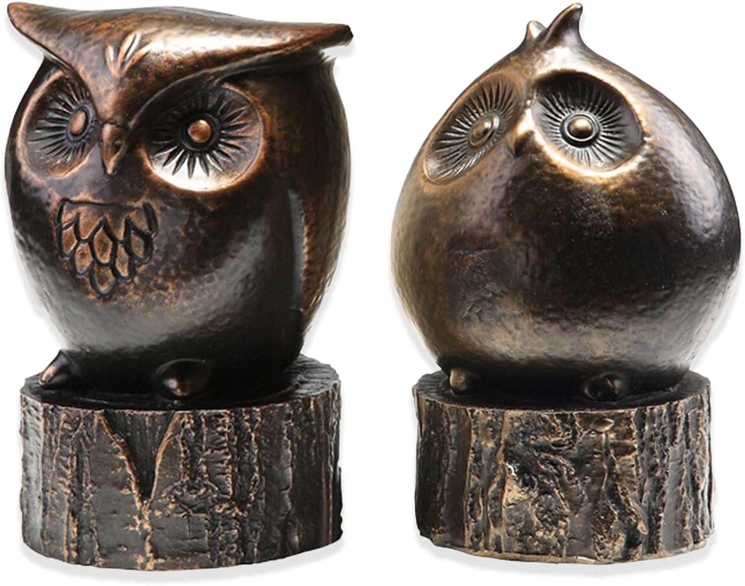 Charming Wide Eyed Owl 7" Resin Bookends