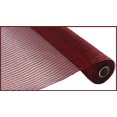 thumbnail image 1 of Wide Foil Deco Poly Mesh Ribbon, 10 Inches x 30 Feet (Burgundy, Red Foil), 1 of 1