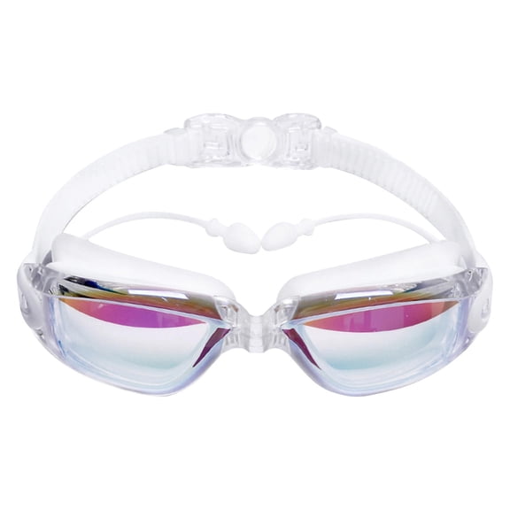 Wide Frame Anti-Fog Electroplated Adult Swimming Goggles For Men Women