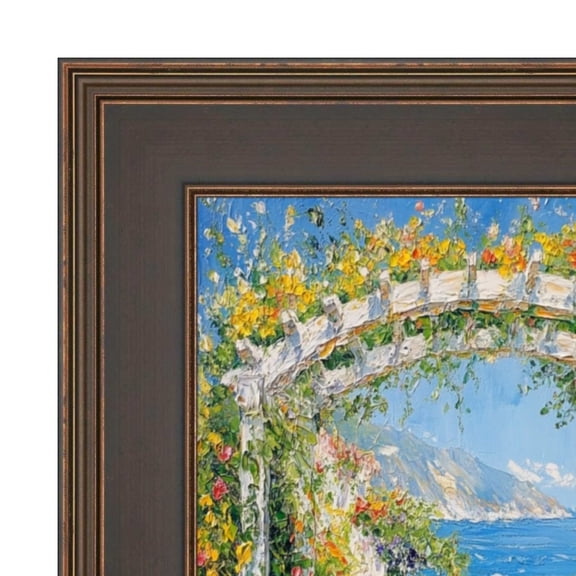 Wide Gold Black Flat Panel Picture Frame 30x30 frame