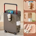 Wide Handle Suitcase Luggage with USB Cup Holder 20 28 inch 2024 New