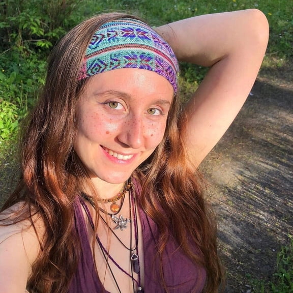 Wide Headband Women and Men | Lemon Pink Teal