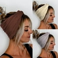 thumbnail image 1 of Wide Headbands Knoted Turban Hair Bands Yoga Fashion Hair Wrap for Women and Girls(Pack of 3), 1 of 4
