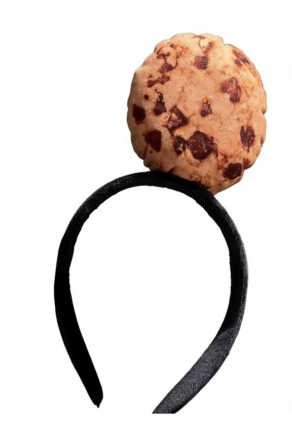 Wide Headbands for Women,Headbands for Girls,Creative Biscuits Food Shape Headband,Funny Personality Wash Face Hairband,Cute Cartoon Design,Soft Elastic Hair Hoop Daily Use(Multicolor1pc)