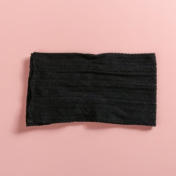 Wide Headbands for Boys & Girls Size 1-3 Soft Cotton Stretchy Protection Head Bands Toddlers Solid Color Thermal Warm Headband