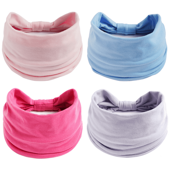 Wide Headbands for Women Black Stylish Head Wraps Boho Thick Hairbands Large African Sport Yoga Turban Headband Hair Accessories