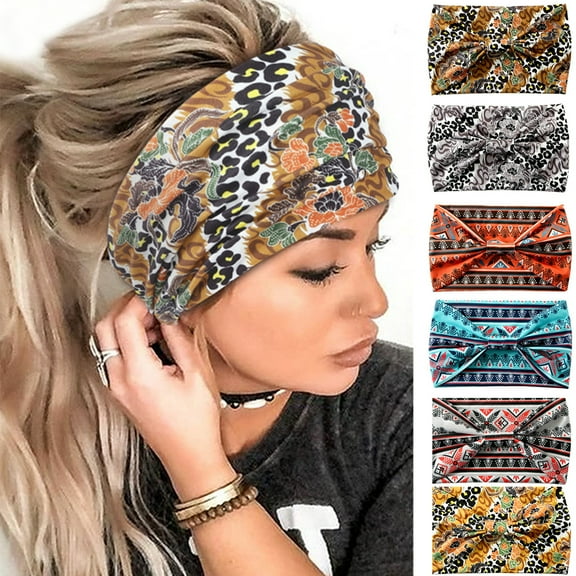 Wide Headbands for Women Extra Large Head Wrap Fashion Head Bands for Women's Hair Non Slip African Thick Turban Headband Cute Hair Accessories