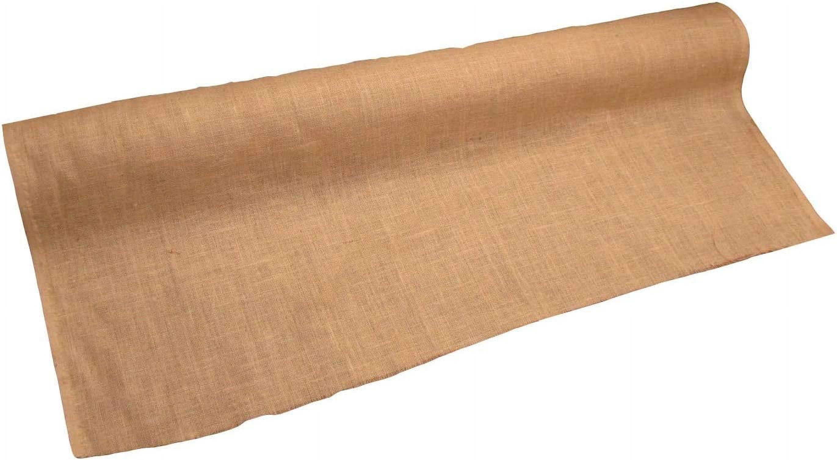 Wide Hessian Jute Burlap Fabric, Natural Color (10 Yards)