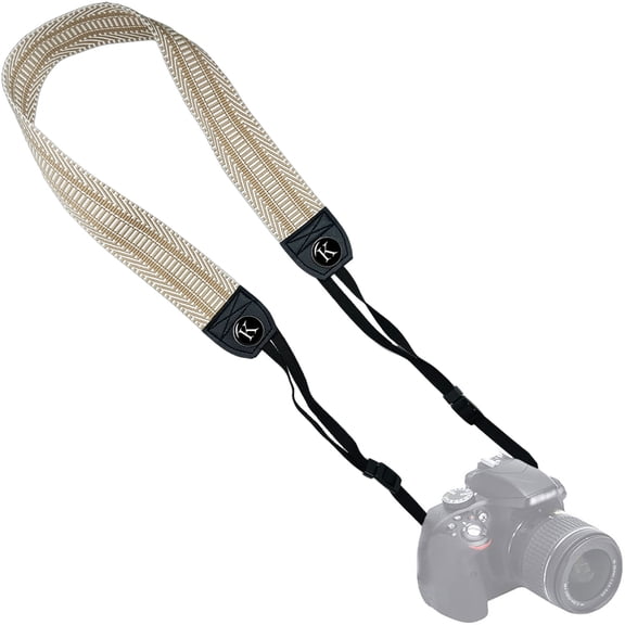 Wide Initial Camera Strap For Photographers, Neck Shoulder Strap with Quick Release Buckles for DSLR SLR, Gift for Women & Men Bag Straps