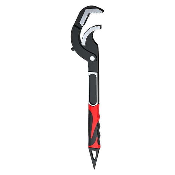 Wide Jaw Adjustable Spanner Tool High Carbon Steel Body Comfort Cushioned Handle