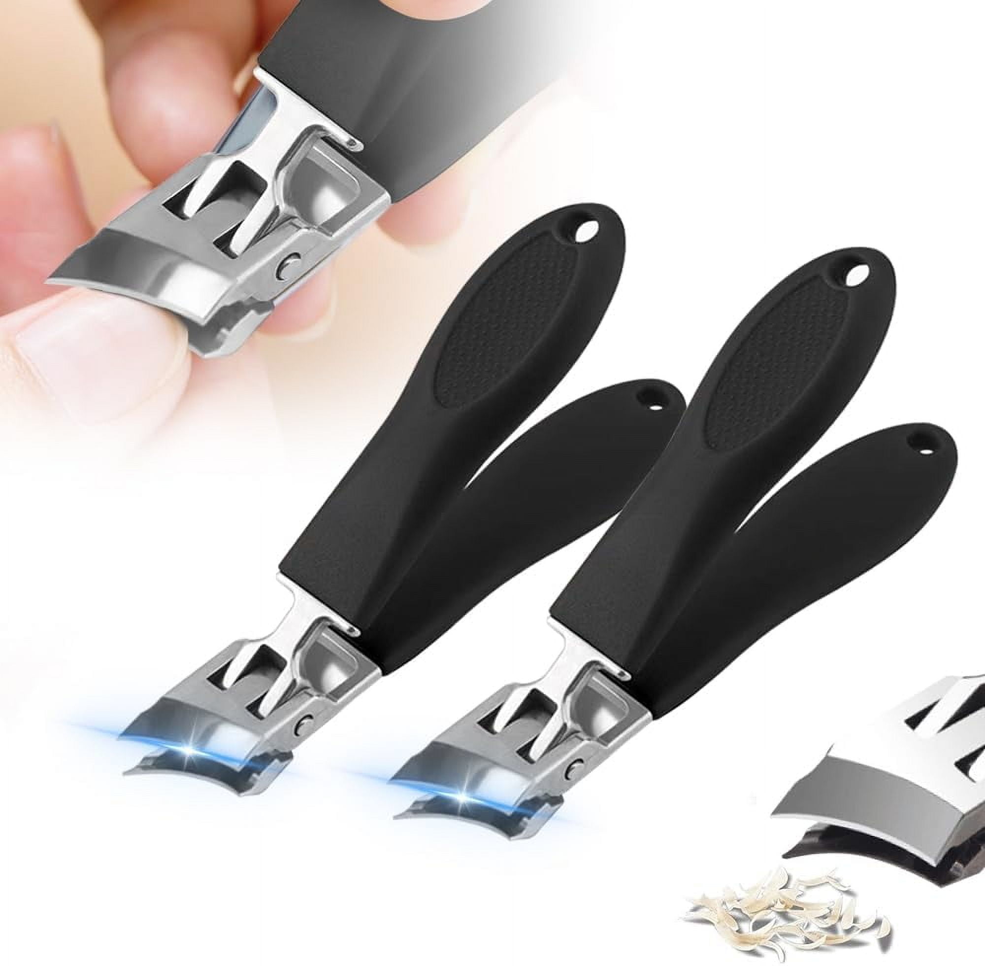 Wide Jaw Opening Anti-Splash Slanted Nail Clipper, Long Handle ... Wide Jaw Opening Anti-Splash Slanted Nail Clipper, Long Handle ...