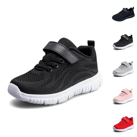 Wide Kid's Orthopedic Slip On Walking Running Tennis Shoes with Arch Support for Boys & Girls Mesh Breathable Running Shoes
