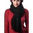 thumbnail image 1 of Wide Knit Ribbed Scarf, 1 of 6